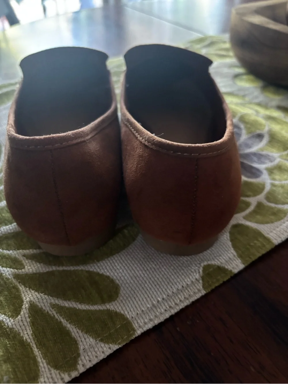 Journee Collection Suede Loafers in Brown size 9